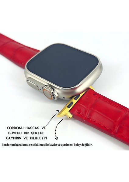 El Yapımı Hakiki Deri Kutulu Apple Watch Kordon 38MM 40MM 41MM Uyumlu Watch Ultra Kayış fiyatları