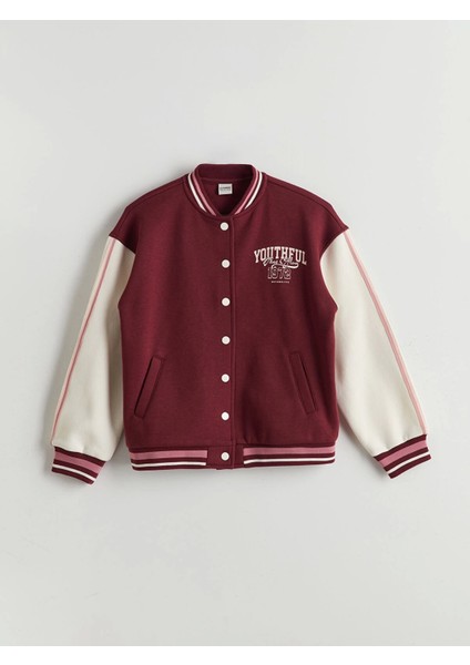 Lcw Kids Mürdüm Baskılı Kız Çocuk Kolej Ceket modelleri