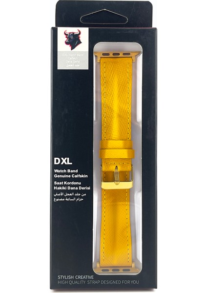 El Yapımı Hakiki Deri Kutulu Apple Watch Kordon 38MM 40MM 41MM Uyumlu Watch Ultra Kayış