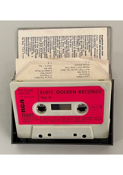Elvis Presley Elvis' Gold Records Volume 4 Kaset (Orjnal Dönem Alman Baskı Kaset) fiyatları