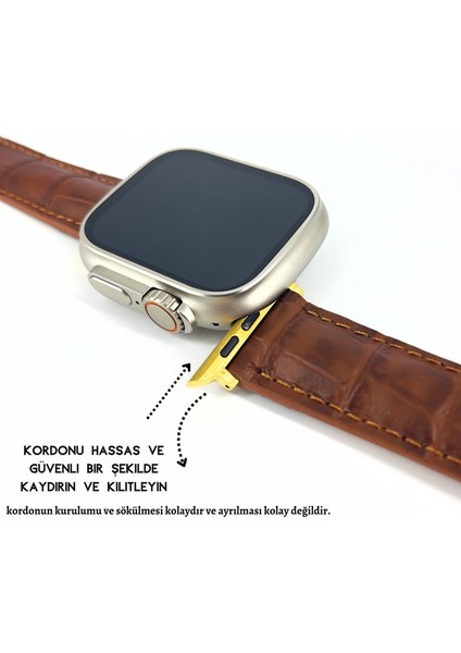 El Yapımı Hakiki Deri Kutulu Apple Watch Kordon 38MM 40MM 41MM Uyumlu Watch Ultra Kayış fiyatları
