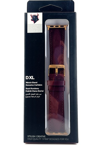 El Yapımı Hakiki Deri Kutulu Apple Watch Kordon 38MM 40MM 41MM Uyumlu Watch Ultra Kayış