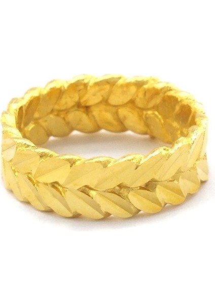 Çelik Yüzük Kadın Altın Kaplama Arpa Model YZK-460 fırsatları