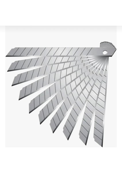 10'lu Maket Bıçağı Yedeği Dar Tip Jilet Bıçak Ucu 9 mm (10 Adet) modelleri