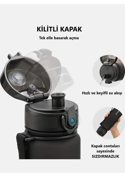 800 ml Tritan Su Matarası – Bpa Free Kırılmaz Koku Yapmaz-Sıcak & Soğuk Içecekler Için indirimleri