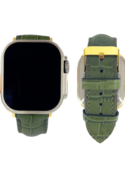 El Yapımı Hakiki Deri Kutulu Apple Watch Kordon 38MM 40MM 41MM Uyumlu Watch Ultra Kayış indirimleri