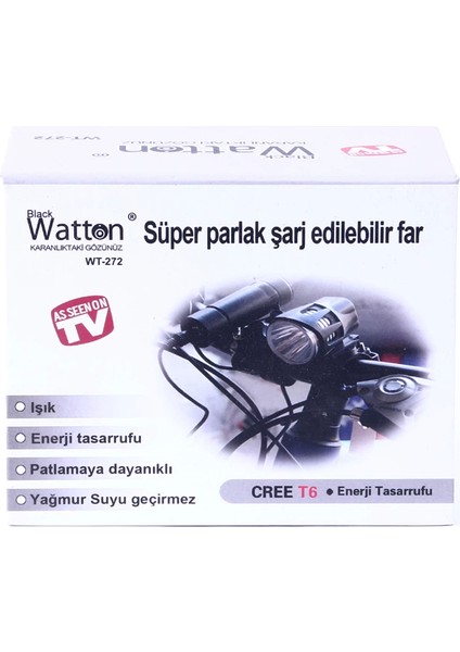 Black WT-272-PROFESYONEL Bisiklet Lambası - Lisinya modelleri