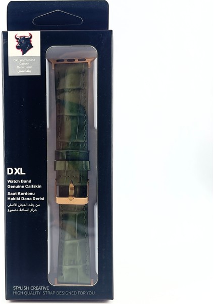 El Yapımı Hakiki Deri Kutulu Apple Watch Kordon 38MM 40MM 41MM Uyumlu Watch Ultra Kayış