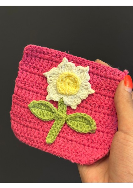 Triko Örgü Kabartma Çiçek Desenli Motif Arma Dikiş Apike 12X10 cm