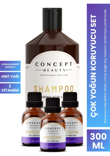 Çok Yoğun Koruyucu Saç Bakım Seti