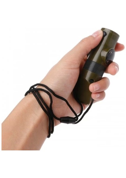 Çok Fonksiyonlu Askeridüdük Pusula Termometre ile LED Işık - Lisinya