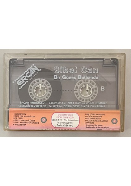 Sibel Can Bir Güneş Batışında Ercan Almanya Baskı Kaset (Orijinal Dönem Alman Baskı Kaset) fiyatları