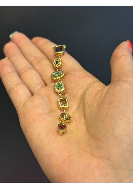 Çelik Altın Sarı Renkli Taş Işleme Kolye Takı Aksesuarı 10 cm indirimleri