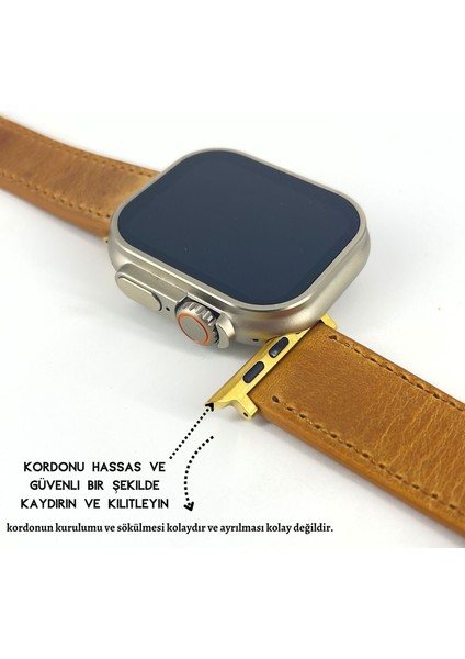El Yapımı Hakiki Deri Kutulu Apple Watch Kordon 38MM 40MM 41MM Uyumlu Watch Ultra Kayış fırsatları