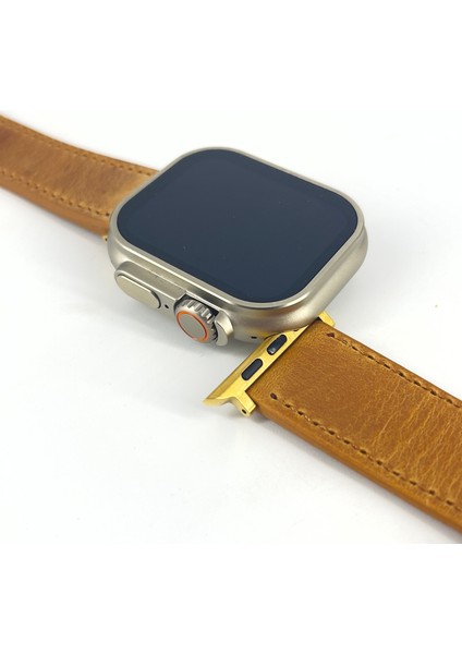 El Yapımı Hakiki Deri Kutulu Apple Watch Kordon 38MM 40MM 41MM Uyumlu Watch Ultra Kayış indirimleri