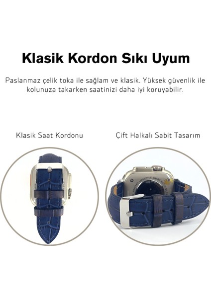 El Yapımı Hakiki Deri Kutulu Apple Watch Kordon 42MM 44MM 45MM 49MM Uyumlu Watch Ultra Kayış fırsatları