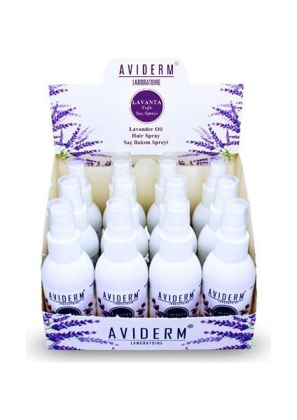 Bit Kovucu Lavanta Yağlı Saç Spereyi 100 ml 12 Li Stand