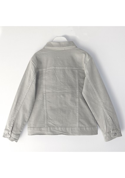 Erkek Çocuk Cep Detaylı Denim Kot Ceket 5-14 Yaş Gri Çocuk Kot Mont 001-0002102 fiyatları