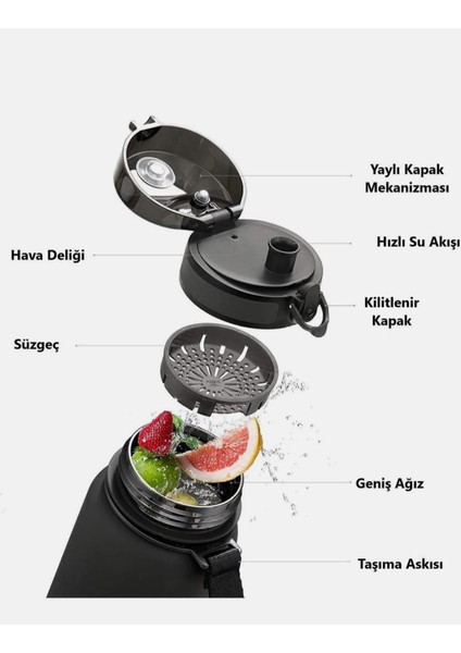 800 ml Tritan Su Matarası – Bpa Free Kırılmaz Koku Yapmaz-Sıcak & Soğuk Içecekler Için modelleri