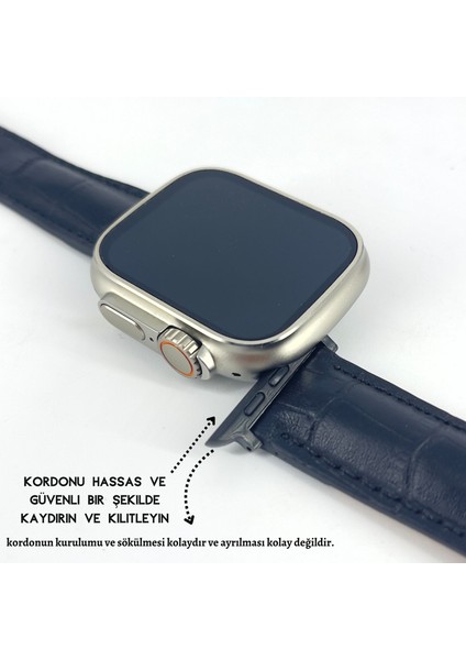 El Yapımı Hakiki Deri Kutulu Apple Watch Kordon 38MM 40MM 41MM Uyumlu Watch Ultra Kayış fırsatları