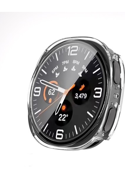 Galaxy Watch 8 44 mm Uyumlu Ekran & Kasa Koruyucu Tüm Gövde Koruma Darbe Emici Sert Pc