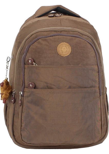 Su Geçirmez Krinkıl Kumaş Büyük Boy Çok Gözlü Ortopedik Okul Sırt Çantası Geniş Iç Hacim Yandancepli