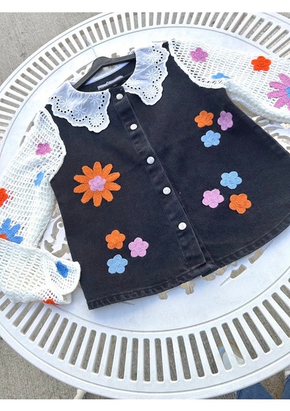 Dantel Kollu Kız Çocuk Jile modelleri