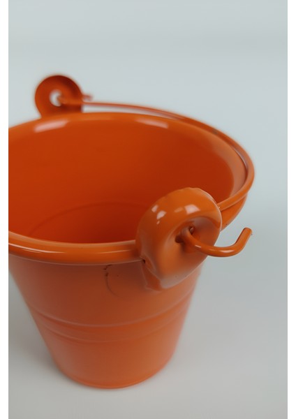 5 Renkli Çok Amaçlı Dekoratif Galvaniz Mini Saksı Kaktüslük Seti