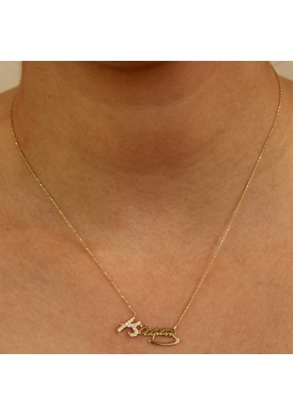 14 Ayar Altın Atatürk Imzalı Kolye