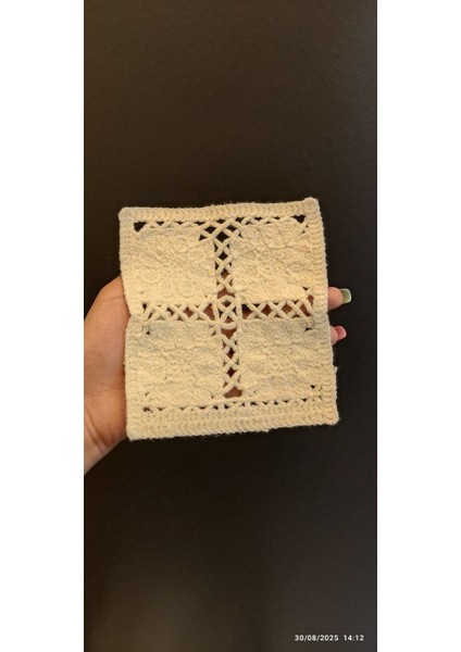 4 Lü Motifli Makine Örgüsü Dikiş Giyim Aplike 14X12 cm