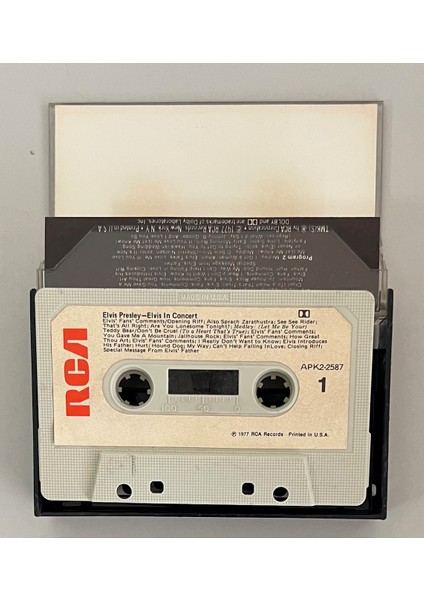Elvis Presley Elvis In Concert Kaset (Orjnal Dönem Baskı Kaset) fiyatları