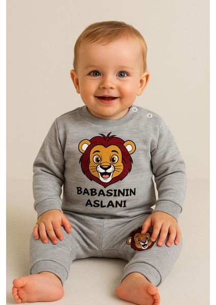 Babasının Aslanı Erkek Bebek 2'li Takım modelleri