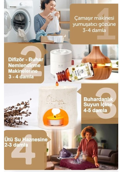 Miss'ev 12'li Set Saf Esansiyel Yağ, Oda Kokusu Avantajlı Paket. Esansiyel Difüzör Buhardan Koku Özü fırsatları