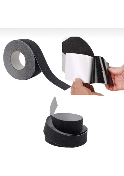 Merdiven Zemin Yapışkanlı Kaydırmaz Bant Siyah 2.5 cm 5 Metre fiyatları