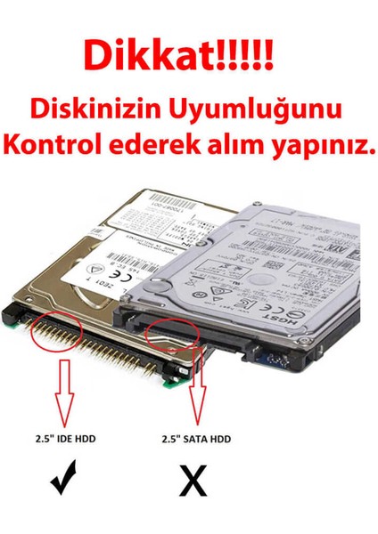 2.5 Ide Harddisk Kutusu - Ide HDD Kutu - Harici Taşınabilir Metal Hard Disk Kutu fırsatları
