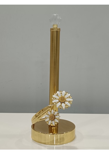 Papatya Rulo Gold Kağıt Havluluk Peçetelik Kağıt Havlu Standı Gold