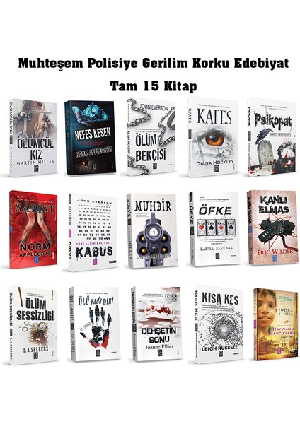 Polisiye Gerilim Edebiyat Tam Kitap (Sadist-Hayvanın Insancıkları-Kafes-Öfke Gibi 15 Kitap)