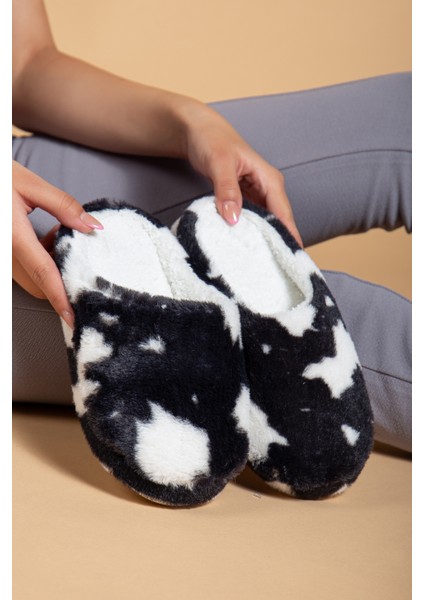 Kadın Desenli Peluş Yumuşak Hafif Ses Yapmayan Kaymaz Taban Çeyiz Bohça Kışlık Ev Terliği fırsatları