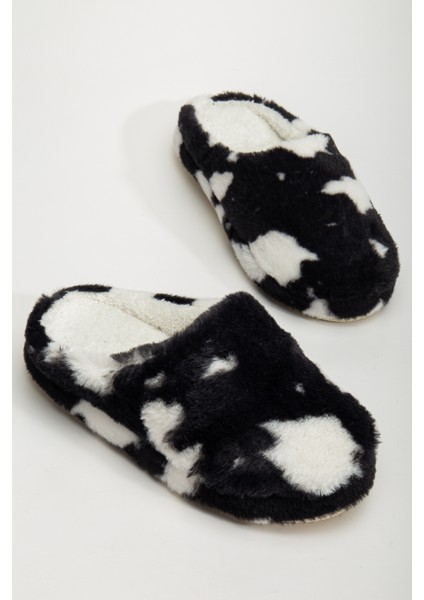 Kadın Desenli Peluş Yumuşak Hafif Ses Yapmayan Kaymaz Taban Çeyiz Bohça Kışlık Ev Terliği indirimleri