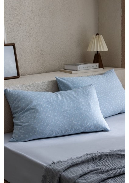 Yeni Sezon Marlie 2&#39;li Yastık Kılıfı - Mavi - Mavi