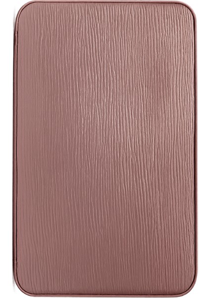 Bordo Çizgili Dahili Çakmak Kesicili Deri Puro Taşıma Çantası - Seyahat Humidoru