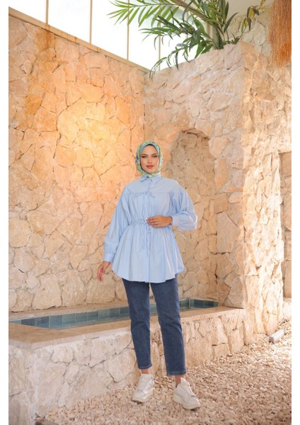 Beli Büzgülü Tunik