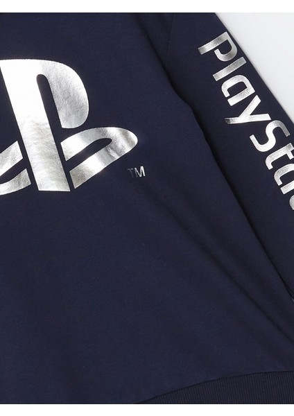 Lcw Kids Lacivert Kapüşonlu Playstation Baskılı Erkek Çocuk Sweatshirt fiyatları