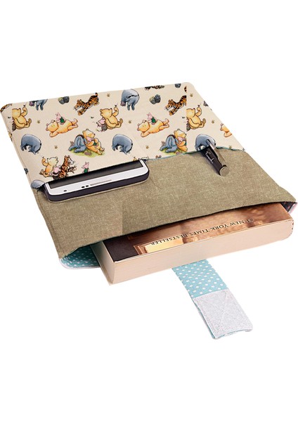 Desenli Yıkanabilir Cepli Kitap Kılıfı 20 x 25 cm Çok Amaçlı Çanta Book Cover fiyatları