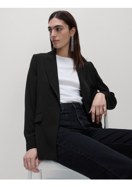 Relaxed Fit Blazer Ceket