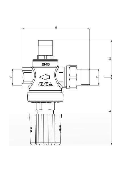 Eca 3/4" Su Basınç Düşürücü Volan Ayarlı (Iç Vida x Rakorlu) 602111110 fiyatları