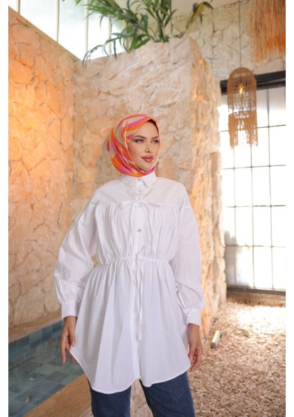 Beli Büzgülü Tunik