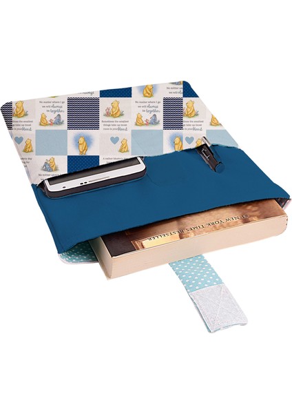 Desenli Yıkanabilir Cepli Kitap Kılıfı 20 x 25 cm Çok Amaçlı Çanta Book Cover fiyatları