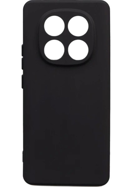 Xiaomi Redmi Note 14 Pro 4g Kılıf Mat Esnek Biye Silikon Kılıf-Siyah