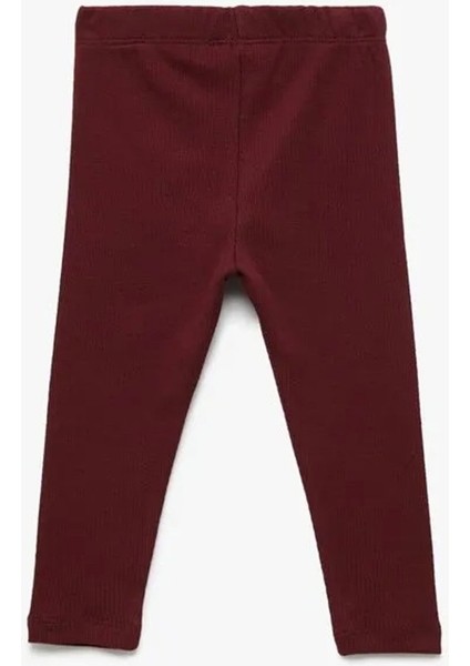 Kız Bebek Pamuklu Kaşkorse Beli Lastikli Basic Uzun Tayt 6WMG40017AK